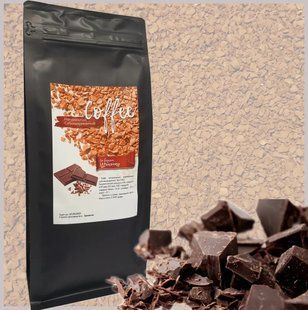 Натуральна, розчинна кава з ароматом "Чорний шоколад" 500 грам 0369 фото